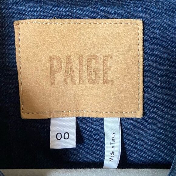 Paige Mayslie Mini Blue Dress Denim Short Sleeve Shirt Size 00 - Picture 15 of 16